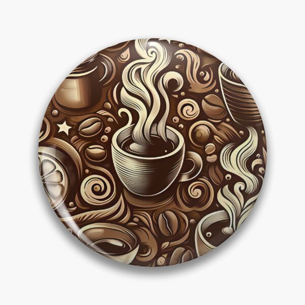 Item preview, Seamless coffee cup and bean pattern designed and sold by Haji  Kamora.