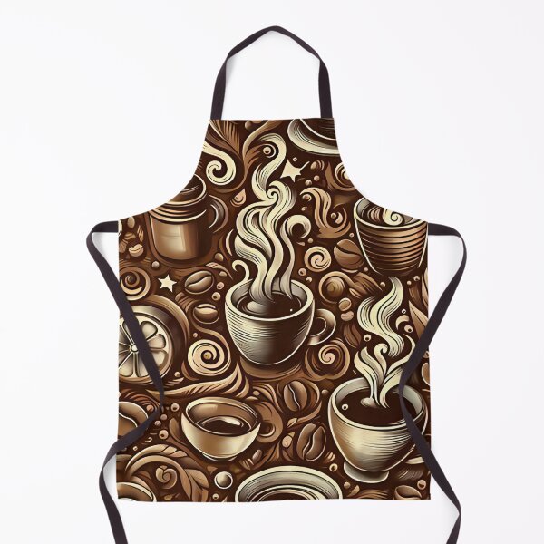 Item preview, Seamless coffee cup and bean pattern designed and sold by Haji Kamora.