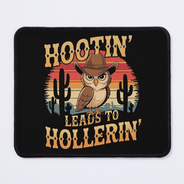 Item preview, Hootin’ Leads To Hollerin’ - Funny Western Owl Cowboy Design for Rodeo Fans and Country Style Lovers designed and sold by love3617.