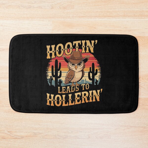 Item preview, Hootin’ Leads To Hollerin’ - Funny Western Owl Cowboy Design for Rodeo Fans and Country Style Lovers designed and sold by love3617.