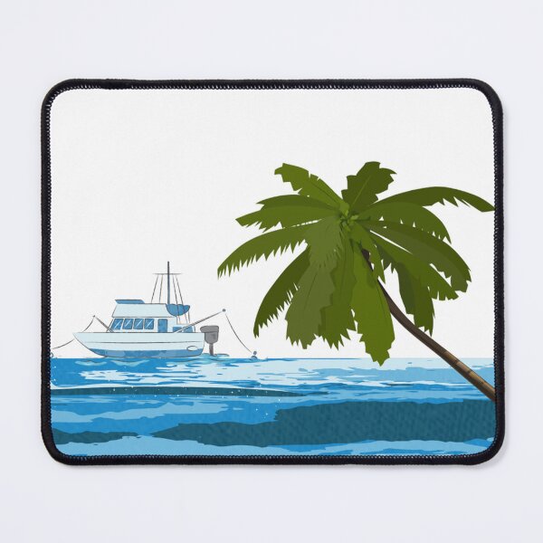 Item preview, palm sea boat designed and sold by AA-designstore.