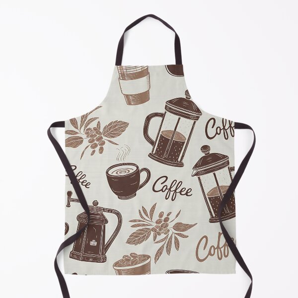 Item preview, Seamless coffee cup and bean pattern designed and sold by Haji Kamora.