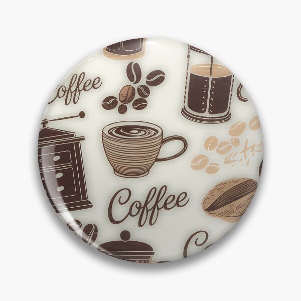Item preview, Seamless coffee cup and bean pattern designed and sold by Haji  Kamora.