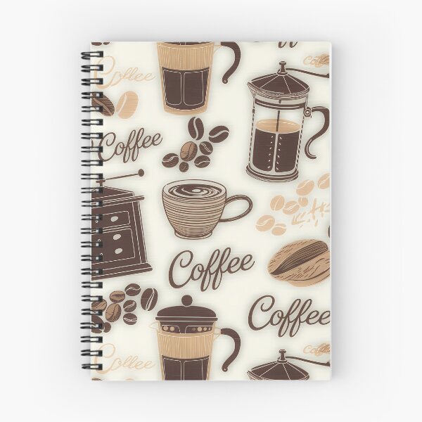 Item preview, Seamless coffee cup and bean pattern designed and sold by Haji Kamora.