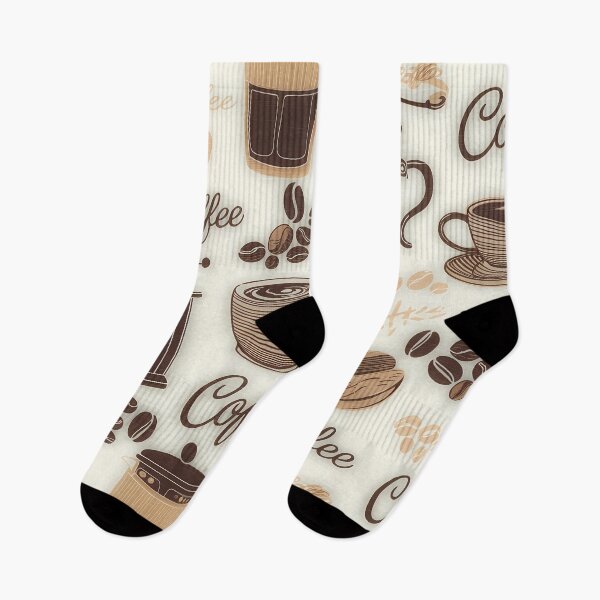 Item preview, Seamless coffee cup and bean pattern designed and sold by Haji  Kamora.