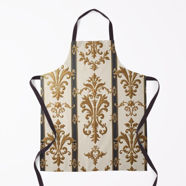 Item preview, Alabaster Black Striped Gold Damask designed and sold by DesignsByPrnces.