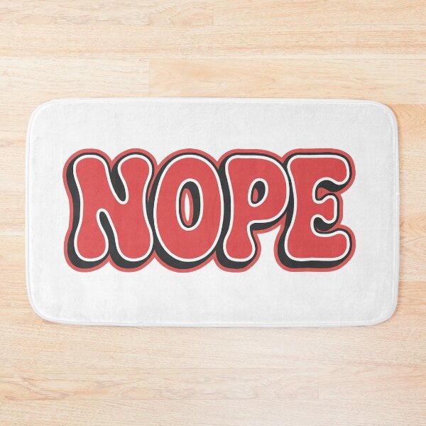 Item preview, Nope | simple word | Meme tshirt designed and sold by RedCircleArt.
