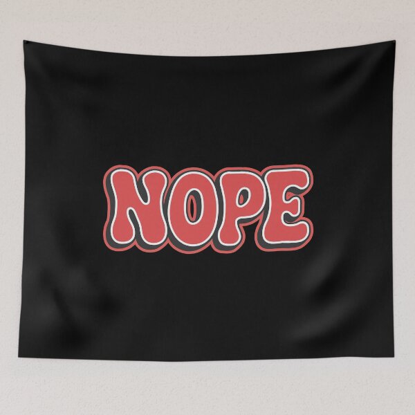 Item preview, Nope | simple word | Meme tshirt designed and sold by RedCircleArt.