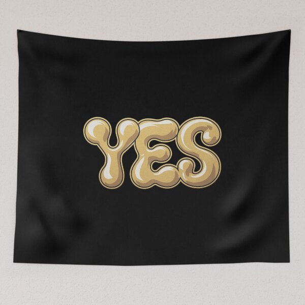 Item preview, Yes | simple word | Meme tshirt designed and sold by RedCircleArt.