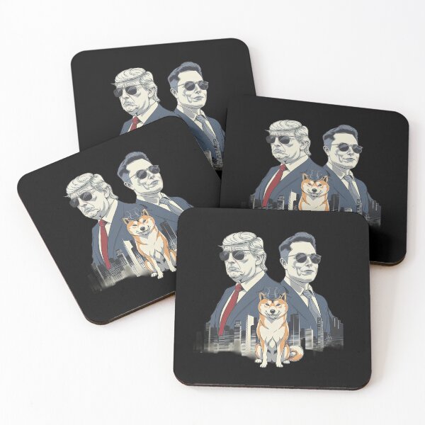 Item preview, D.O.G.E DOGE Department of Government Efficiency Trump & Elon Musk with Sunglasses and Landmarks of America designed and sold by love3617.