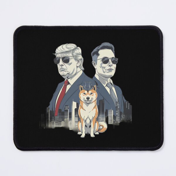 Item preview, D.O.G.E DOGE Department of Government Efficiency Trump & Elon Musk with Sunglasses and Landmarks of America designed and sold by love3617.