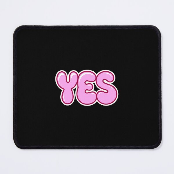 Item preview, Yes | simple word | Meme tshirt designed and sold by RedCircleArt.
