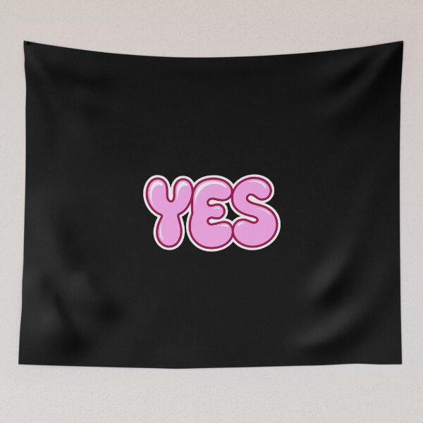 Item preview, Yes | simple word | Meme tshirt designed and sold by RedCircleArt.