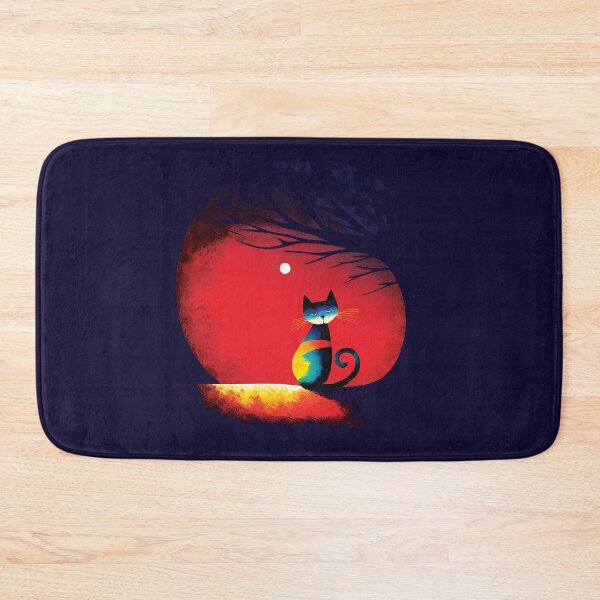 Item preview, Moonshine and Blue Cat at Sunset designed and sold by memendesign.