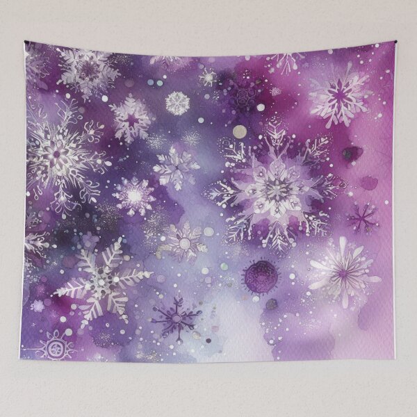 Item preview, Galaxy of Snowflakes - Purple Bliss designed and sold by LyssasMindArt.