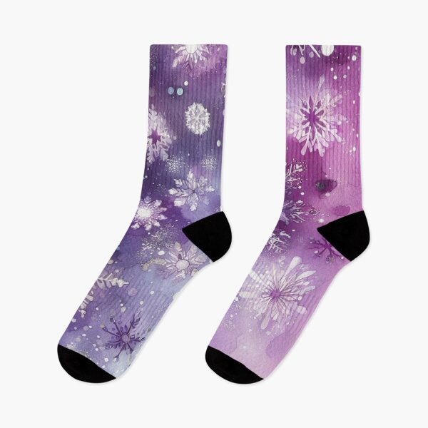 Item preview, Galaxy of Snowflakes - Purple Bliss designed and sold by LyssasMindArt.