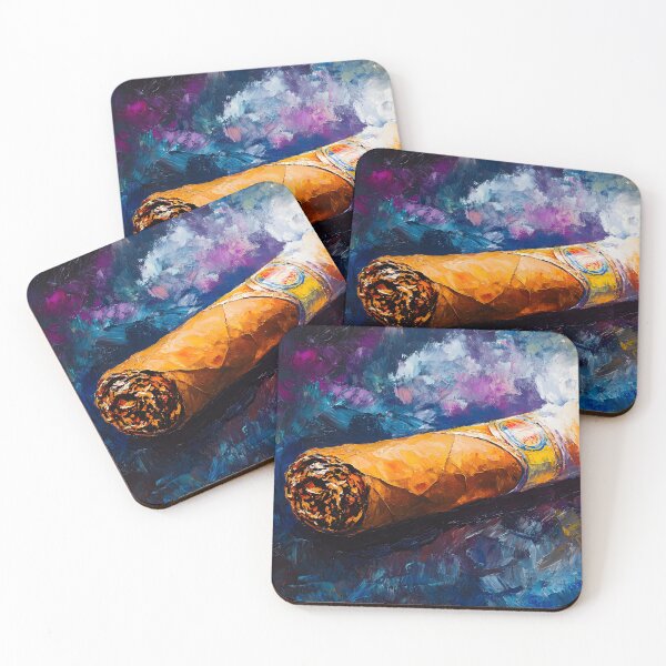 Item preview, Vibrant Cigar Smoke Swirls - Dynamic Colors Enhance Bold Elegance Generative AI designed and sold by OlfactoART Studio.