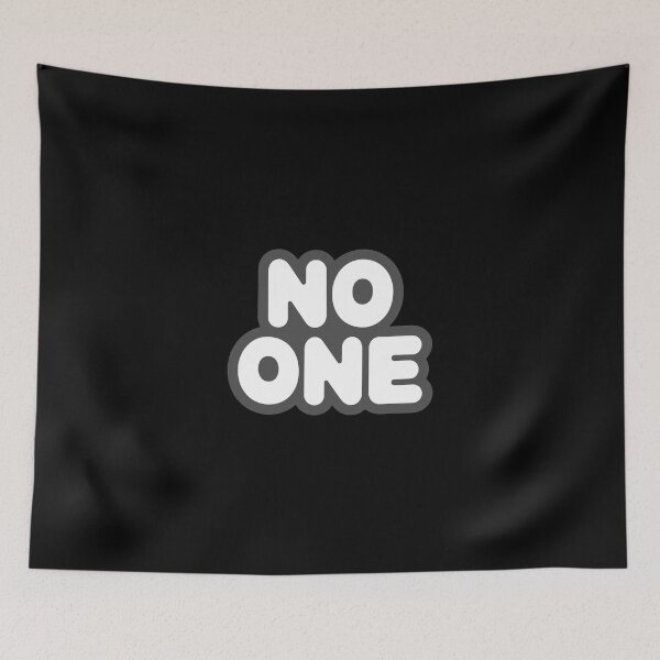Item preview, No One | simple word | Meme tshirt designed and sold by RedCircleArt.