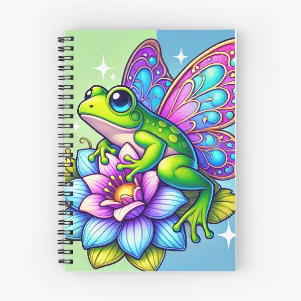 Artikelvorschau, Bezaubernder Feenfrosch mit Flügeln - Whimsical Art entworfen und verkauft von Feathers & Futhark.