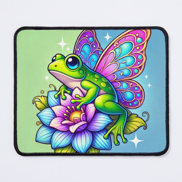 Item preview, Enchanting Fairy Frog with Wings - Whimsical Art designed and sold by Feathers & Futhark.