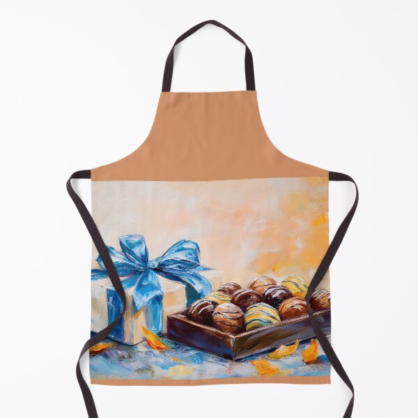 Item preview, Festive Chocolate Gift Box - Assorted Truffles and Warm Decorative Accents AI Generated Abstract Art designed and sold by OlfactoART Studio.