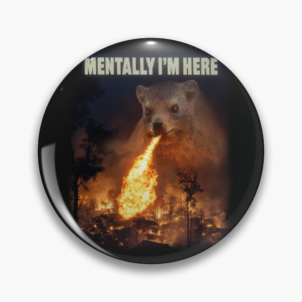 Item preview, Mentally I'm Here Rock Hyrax designed and sold by mrhyrax.