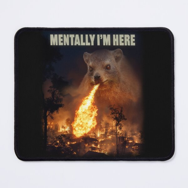 Item preview, Mentally I'm Here Rock Hyrax designed and sold by mrhyrax.