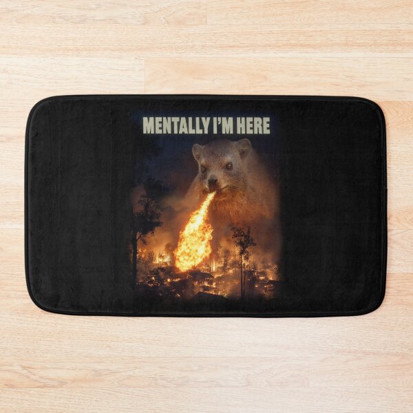 Item preview, Mentally I'm Here Rock Hyrax designed and sold by mrhyrax.