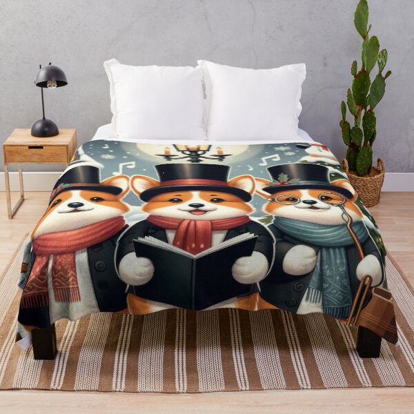 Item preview, Christmas Vintage funny dogs corgi orchestra,Christmas Funny animals,christmas retro,Christmas Vintage designed and sold by Expressions-Sel.