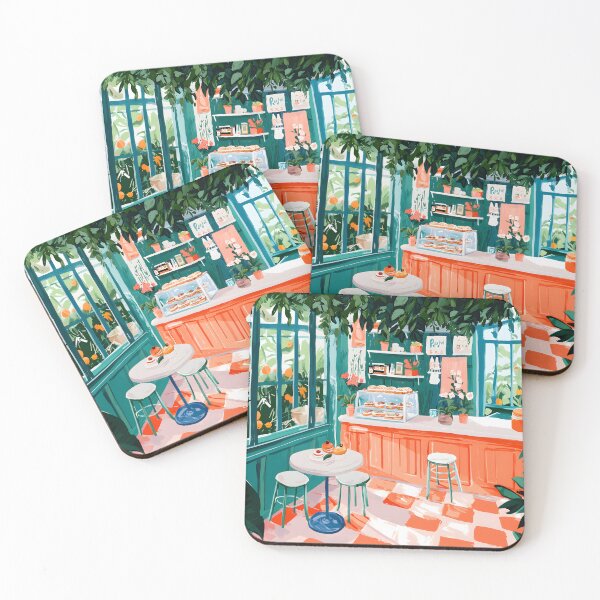 Item preview, Magical coffee shop | channeled art designed and sold by WrapNRibbons.