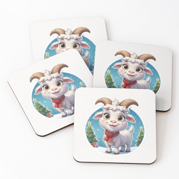 Item preview, Christmas Cartoon Goat designed and sold by Krieghorn.