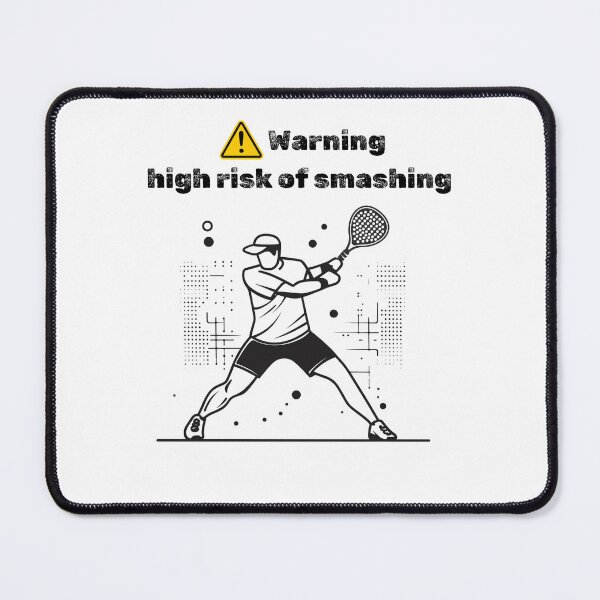 Item preview, High Risk of Smashing - Fun Padel Design designed and sold by angelaaiproject.