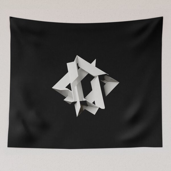 Item preview, Abstractional geometric 3d star designed and sold by RedCircleArt.