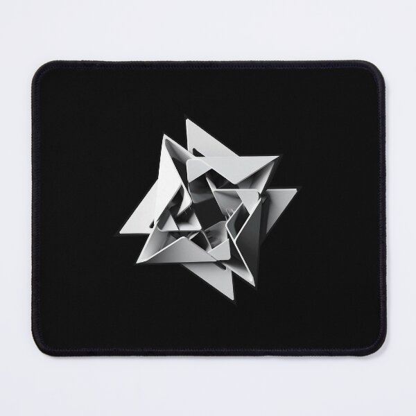 Item preview, Abstractional geometric 3d star designed and sold by RedCircleArt.