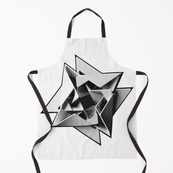 Item preview, Abstractional geometric 3d star designed and sold by RedCircleArt.