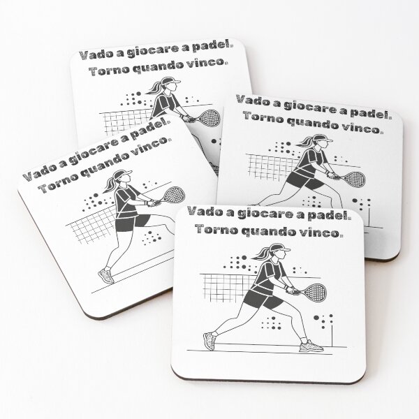 Item preview, Vado a Giocare a Padel. Torno Quando Vinco - Padel T-Shir designed and sold by angelaaiproject.
