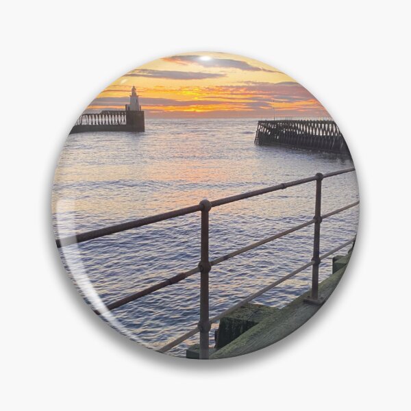 Item preview, Blyth Piers at Sunrise - Portrait  designed and sold by Violaman.