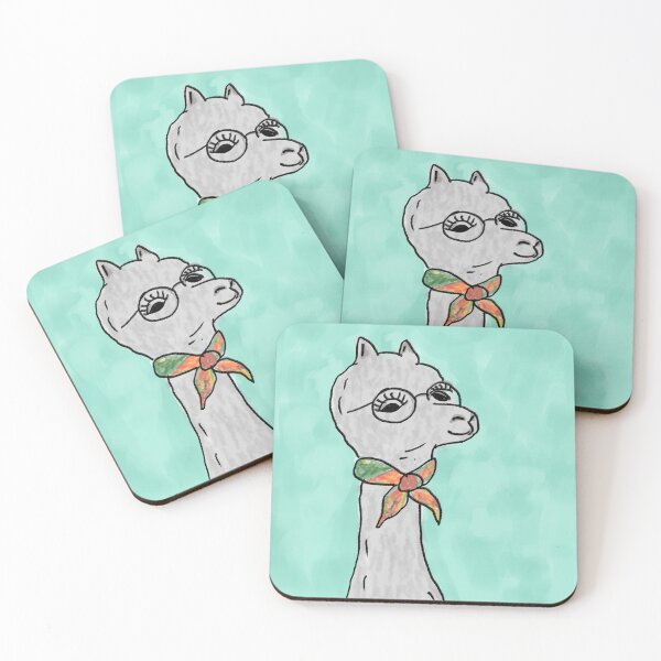 Item preview, Cool Llama Illustration with Glasses and Bandana designed and sold by PinFlick.