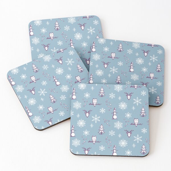 Item preview, Winter Things - Sky, Plum, Snow designed and sold by Irene Estelle.