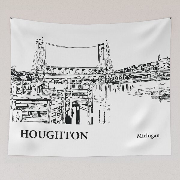 Item preview, Houghton Michigan designed and sold by Lakeric Cityscapes.