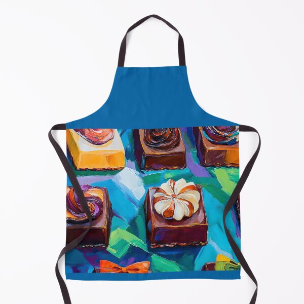 Item preview, Vibrant Square Chocolates - Colorful Swirls and Bold Artistic Patterns Abstract Digital AI Art designed and sold by OlfactoART Studio.