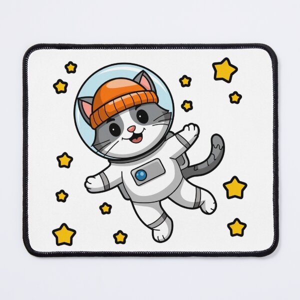 Item preview, cat in space |  orange beanie designed and sold by moimesfolies.
