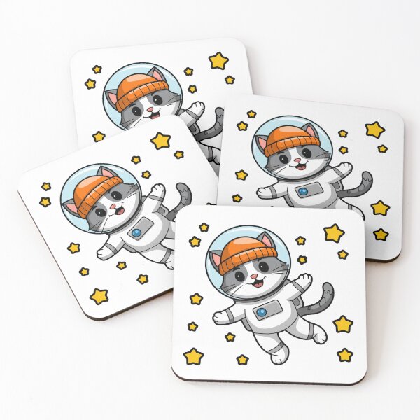 Item preview, cat in space |  orange beanie designed and sold by moimesfolies.