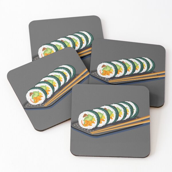 Item preview, Arte culinario de sushi en la calle coreana designed and sold by SimplyPsycho.