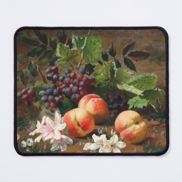 Item preview, A Forest Still Life with Peach and Grapes designed and sold by Craphe.