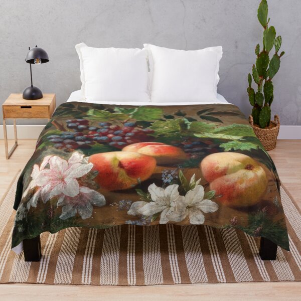 Item preview, A Forest Still Life with Peach and Grapes designed and sold by Craphe.