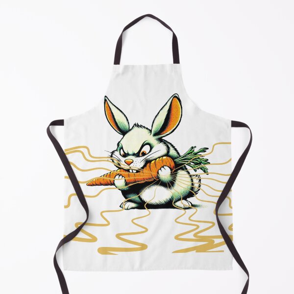 Item preview, Funny Rabbit Eating Carrot – Vintage and Retro Style designed and sold by AstronautMerch.
