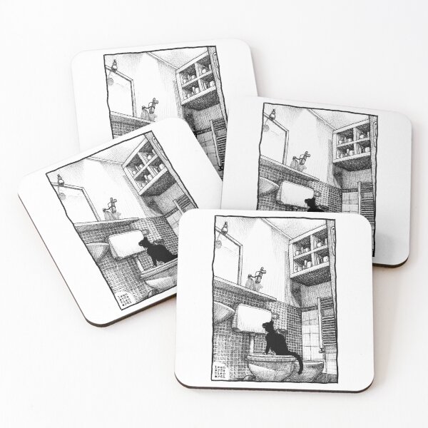 Item preview, Cat on the toilet designed and sold by leonardobiscardi.
