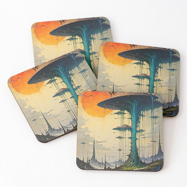 Item preview, Alien Horizon: Rainbow Sunset Glow designed and sold by PanoramaPrints.