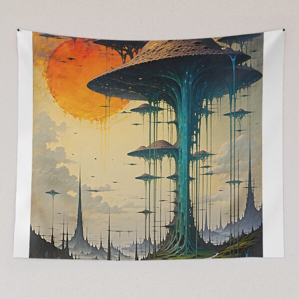 Item preview, Alien Horizon: Rainbow Sunset Glow designed and sold by PanoramaPrints.
